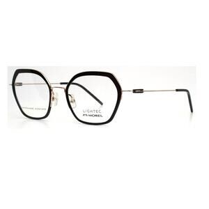 NEW MOREL women's 30182l square eyeglasses in black gold